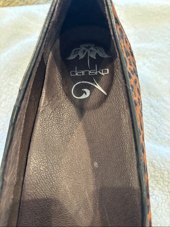 Dansko Leopard-Print Slip-On Loafers in Brown and Black - Picture 3 of 5